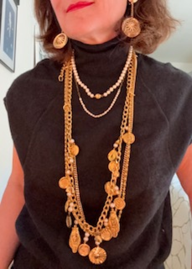 Collier ou ceinture à pampilles